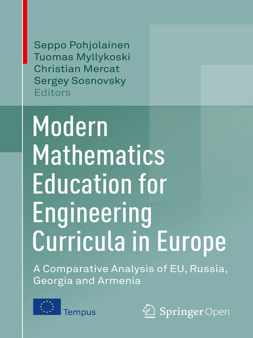 Title details for Modern Mathematics Education for Engineering Curricula in Europe by Seppo Pohjolainen - Available